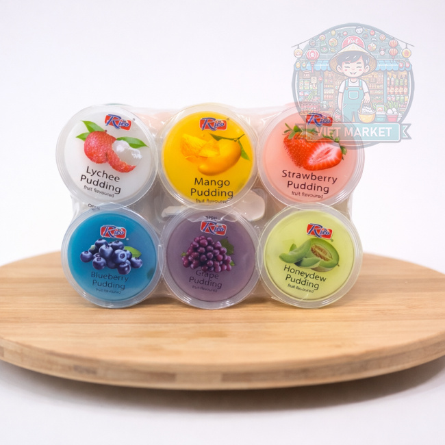 RICO Želé puding s príchuťou ovocnou a nata de coco 390g