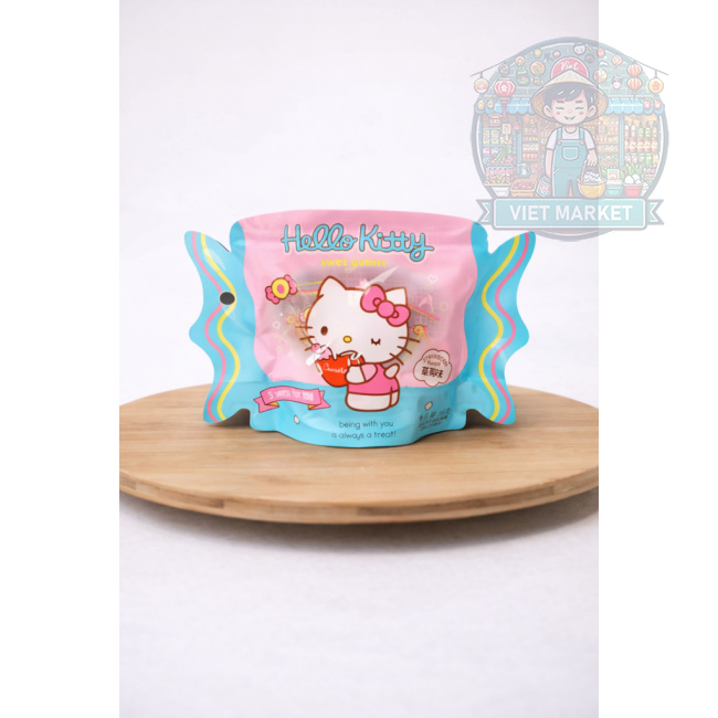 QUANJI Hello Kitty Gumené cukríky s príchuťou jahody 36g