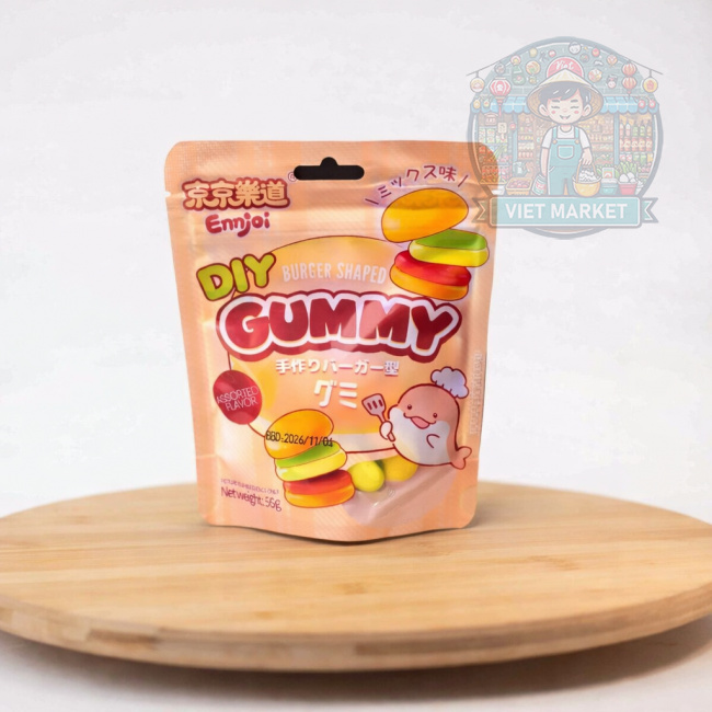 ENJOI Gumené cukríky v tvare hamburgera - DIY 50g