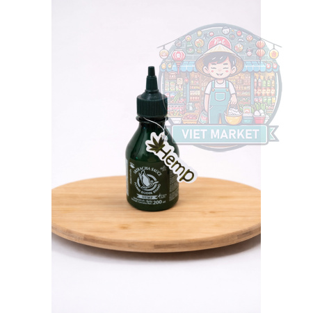 FLYING GOOSE SRIRACHA Pálivá čili omáčka s konopnými listami 200g