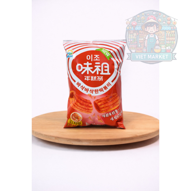 JIUR Vyprážané chrumky Tteokbokki s príchuťou kimchi 90g