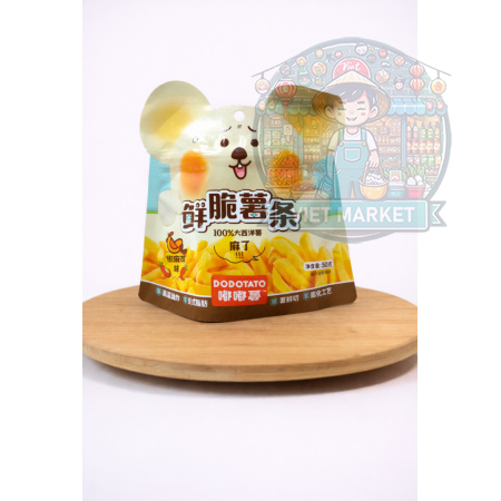 DODOTATO Chrumkavé zemiakové hranolčeky s príchuťou čierneho korenia 50g