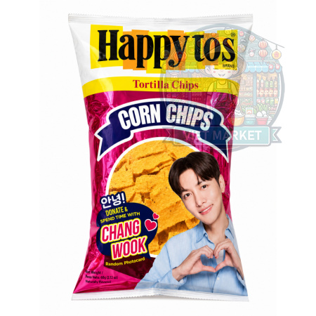  HAPPY TOS Ji Chang Wook Tortillové kukuričné lupienky originál 140g