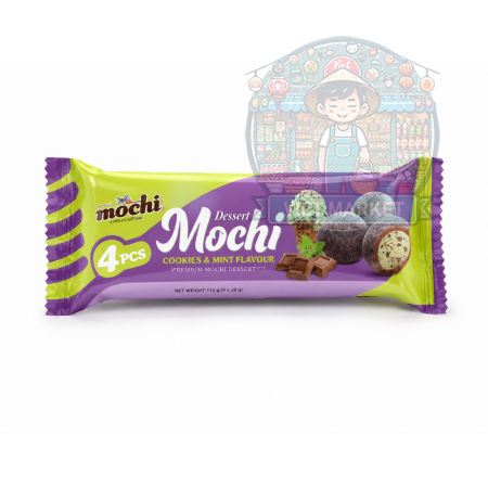 YUMMY  Mochi ryžové koláčiky s príchuťou sušienok a mätového krému 40g