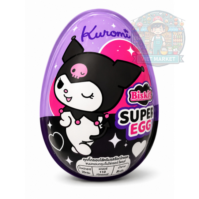 BISKIO Kuromi Vajíčko s čokoládovými sušienkami 30g
