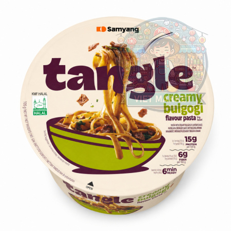 SAMYANG TANGLE Instantné rezance s krémovou príchuťou Bulgogi v miske 105g