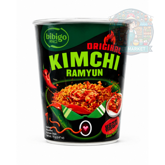  BIBIGO Instantná zmes na prípravu rezancov s kimchi príchuťou v poháriku 98g