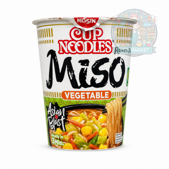 NISSIN Instantná zmes na prípravu polievky s Miso vegetariánskou príchuťou v poháriku 67g