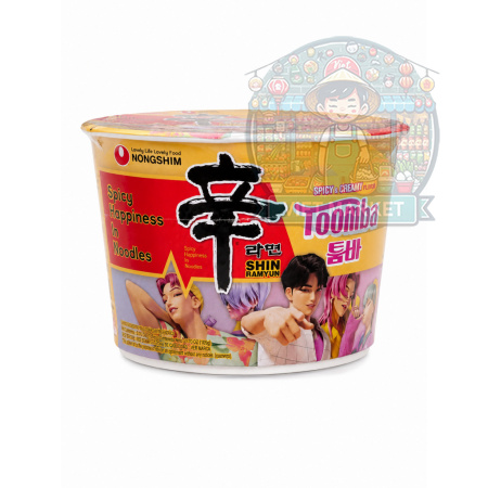 Nongshim Instantná zmes na prípravu rezancov Toomba s pikantnou krémovou príchuťou v miske 113g