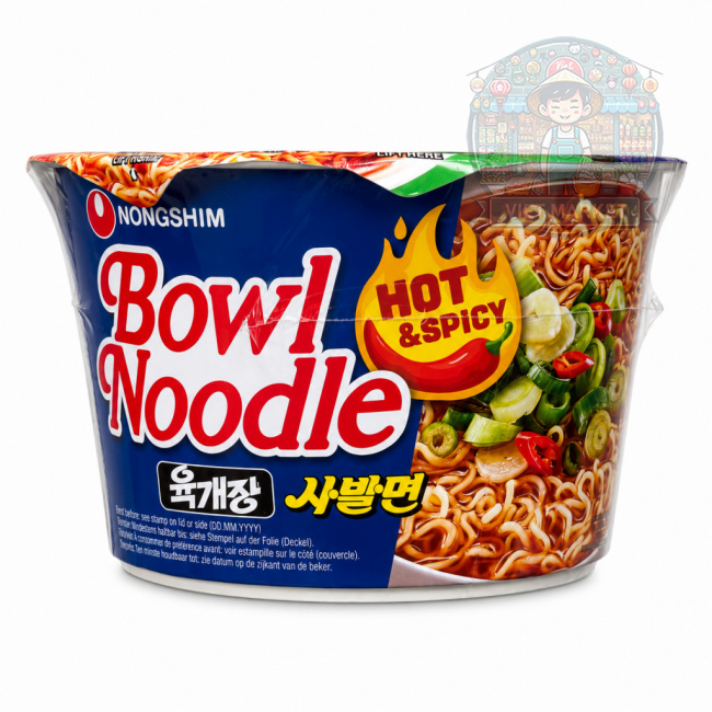 NONGSHIM Hot a Spicy Instantná zmes na prípravu pikantnej polievky v miske 100g