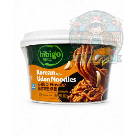  BIBIGO Instantné kórejské udon rezance s BBQ príchuťou 187,2g