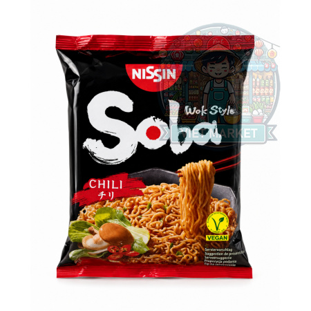 NISSIN SOBA Instantná zmes na prípravu polievky s príchuťou čili 111g