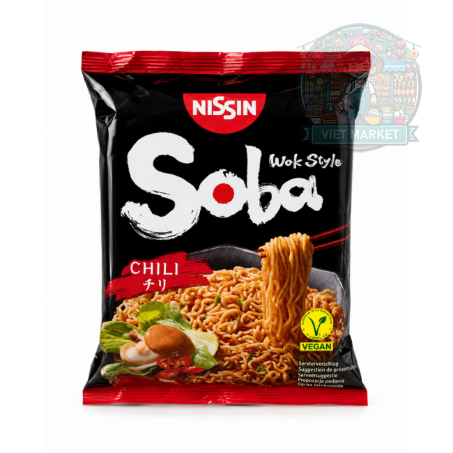 NISSIN SOBA Instantná zmes na prípravu polievky s príchuťou čili 111g