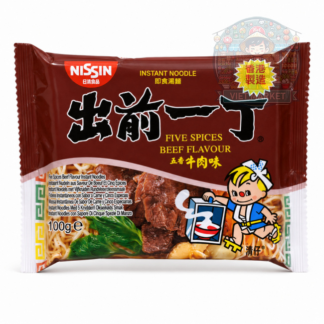 NISSIN Instantná zmes na prípravu polievky s príchuťou piatich korení a hovädzieho mäsa 100g