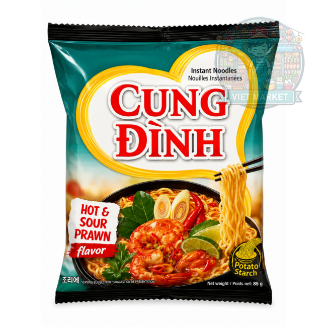 CUNG DINH Instantná zmes na prípravu polievky so sladko-kyslou krevetovou príchuťou 85g