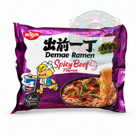  NISSIN Instantná zmes na prípravu polievky s hovädzou pikantnou  príchuťou 100g