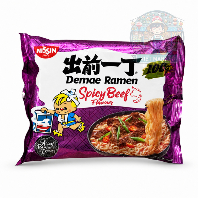  NISSIN Instantná zmes na prípravu polievky s hovädzou pikantnou  príchuťou 100g