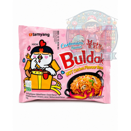 SAMYANG BULDAK CARBONARA Instantná zmes na prípravu polievky s príchuťou carbonara krému 130g