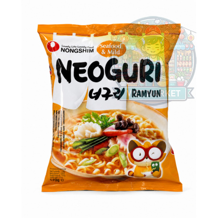 NONGSHIM Neoguri Instantná zmes na prípravu polievky s pikantnou príchuťou morských plodov 120g