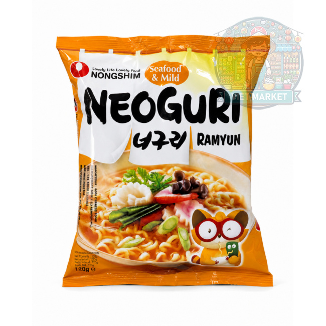 NONGSHIM Neoguri Instantná zmes na prípravu polievky s pikantnou príchuťou morských plodov 120g