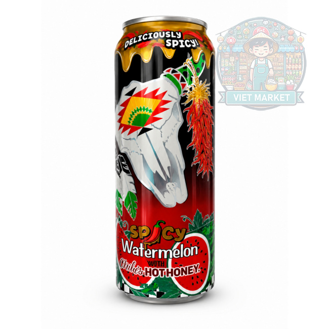  ARIZONA  Nealkoholický nesýtený nápoj s pikantnou príchuťou vodného melónu  a medu 650ml 