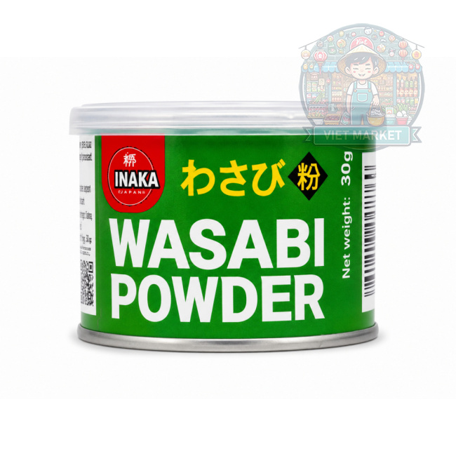 INAKA Wasabi prášok v plechovke 30g