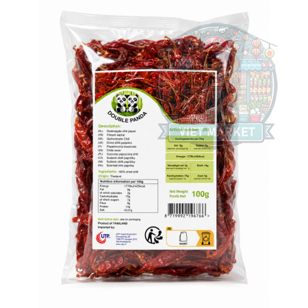  DOUBLE PANDA Dehydrované malé čili bez stopky 100g
