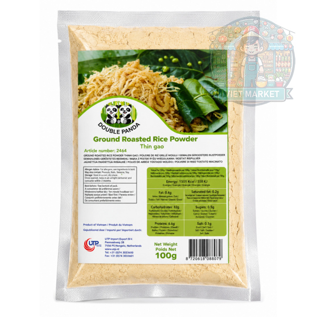  DOUBLE PANDA Mletý pražený ryžový prášok 100g