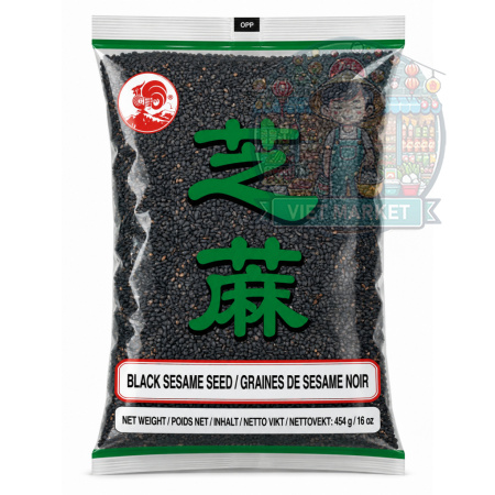  COCK BRAND Čierne sezamové semienka 454g
