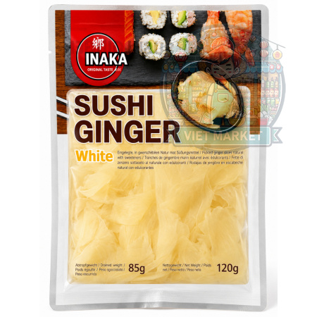  INAKA Plátky nakladaného zázvoru v slanom náleve biele 120g