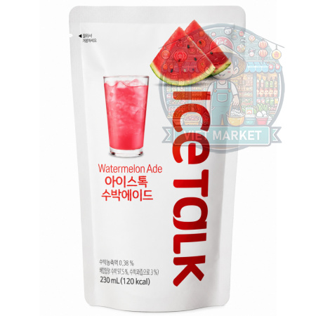 ICE TALK Nealkoholický nesýtený ľadový čaj s príchuťou vodný melón 230ml