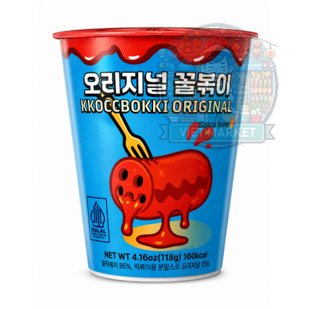  KOCO Instantné ryžové Kkoccbokki s pikantnou príchuťou v poháriku level 1. 118g