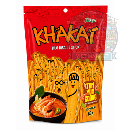KATO Khakai Chrumkavé tyčinky s príchuťou Tom Yum 60g