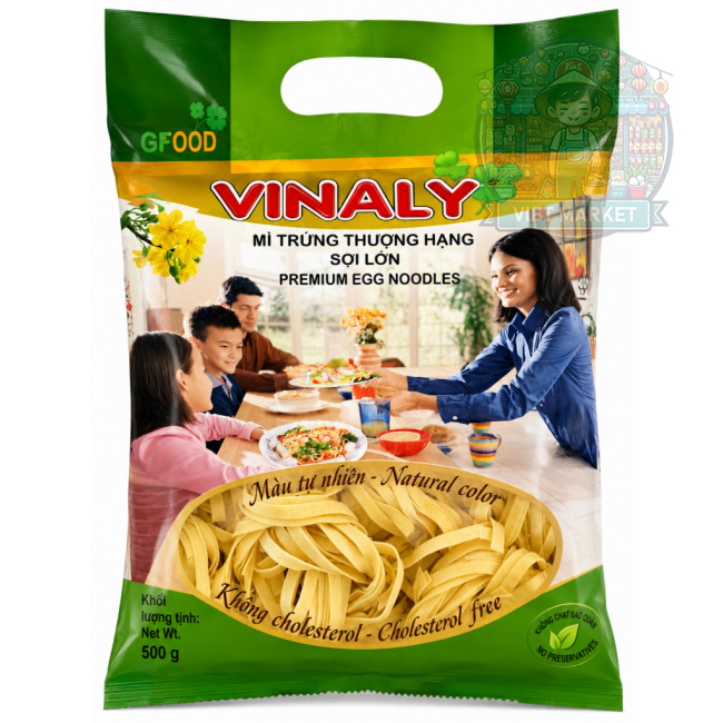  VINALY Prémiové vaječné rezance 4mm 500g