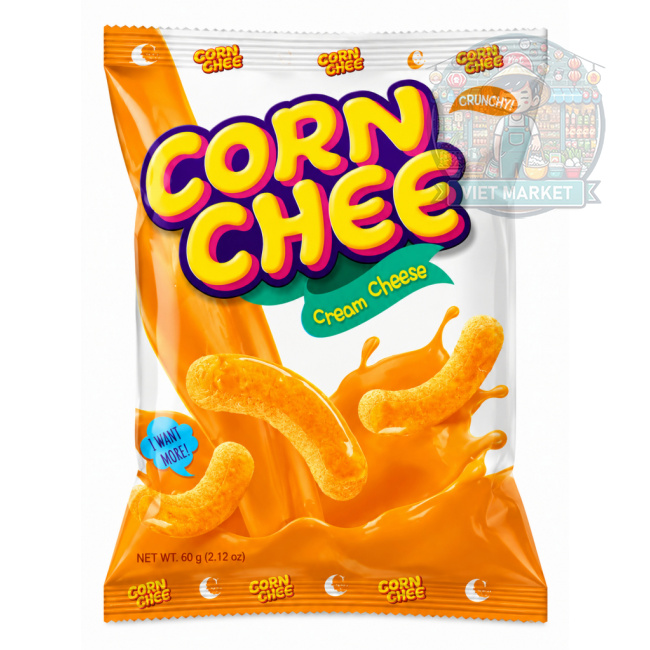 CROWN kukuričný snack s príchuťou smotanového syru 66g