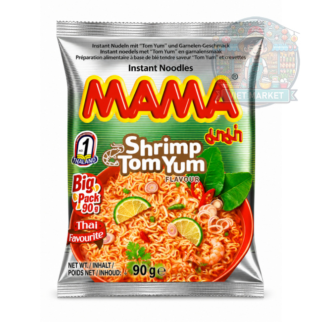 MAMA Instantná zmes na prípravu rezancov s Tom Yum krevetovou príchuťou 90g
