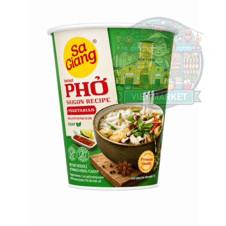 SaGiang Instantná zmes na prípravu ryžových rezancov PHO so zeleninovou  príchuťou v poháriku 50g 