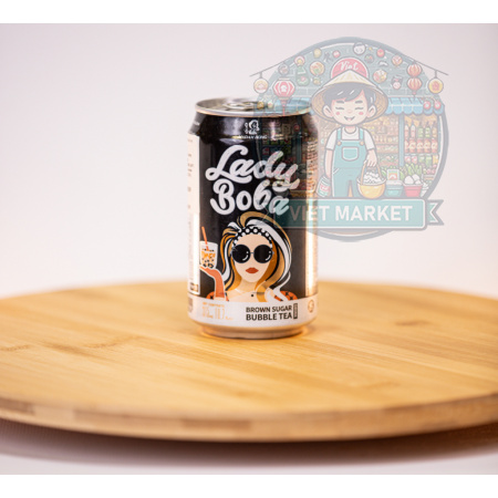 Lady Boba - čaj s guličkami s prichuťou hnedého cukru 315ml
