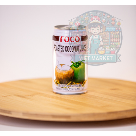 FOCO Nealkoholický nesýtený nápoj s príchuťou čerstvého praženého kokosu 350ml