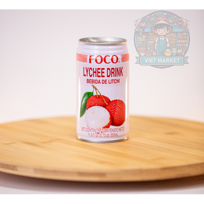 FOCO Nealkoholický nesýtený nápoj s príchuťou liči 350ml