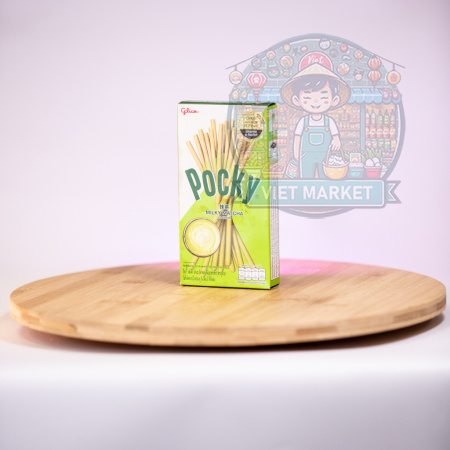 GLICO Pocky sušienkové tyčinky máčané v čokoláde s matcha príchuťou 33g