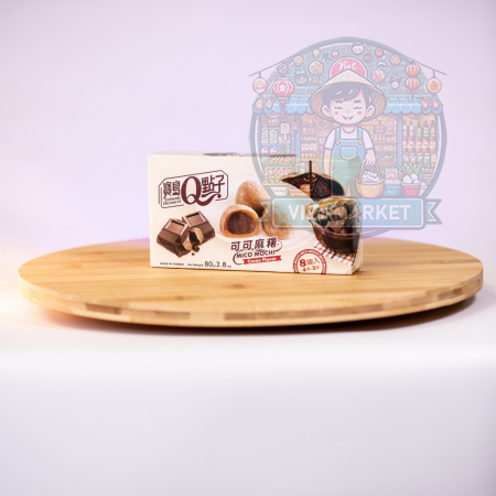 Q Brand Mochi Mico mochi s kakaovou príchuťou 80g