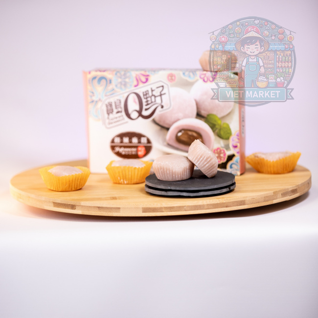 Q Brand Mochi Mico japonský ryžový koláčik s taro  príchuťou 210g