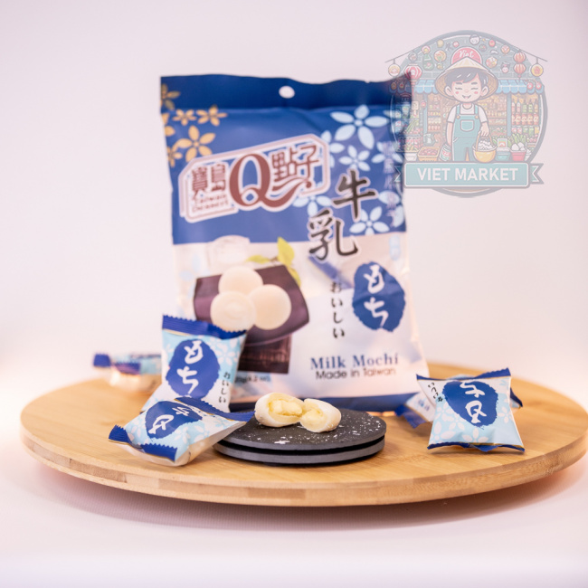 Q BRAND Mochi ryžové koláčiky s mliečnou príchuťou 120g