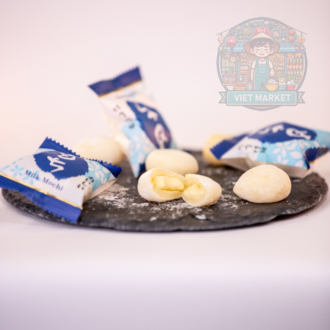 Q BRAND Mochi ryžové koláčiky s mliečnou príchuťou 120g