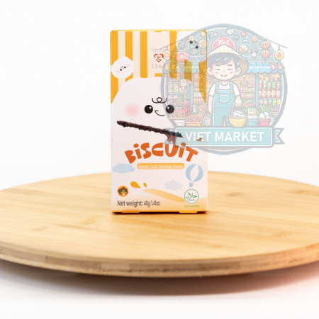 Tokimeki Biscuit Tyčinky s príchuťou čokolády s mandľovým posypom  40g