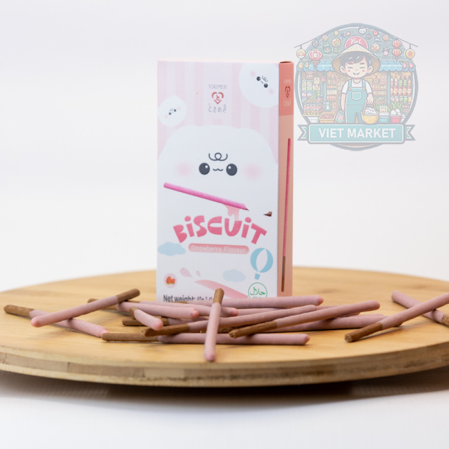 TOKIMEKI Biscuit tyčinky s príchuťou jahody 40g