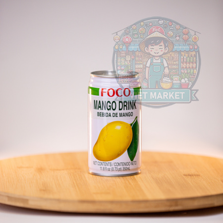 FOCO Nealkoholický nesýtený nápoj s príchuťou sladkého manga 350ml