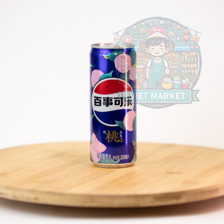 PEPSI Nealkoholický sýtený nápoj s príchuťou biela broskyňa 330ml