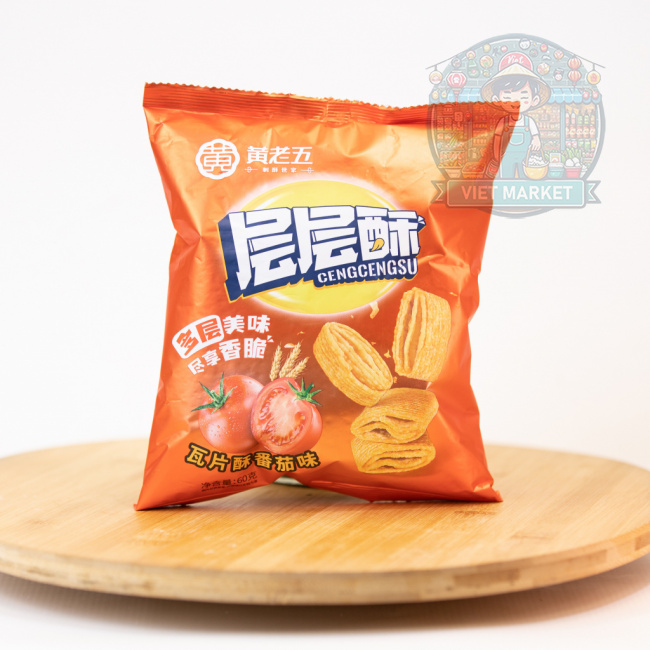 CENGCENGSU Pea pšeničný snack s príchuťou paradajok 60g